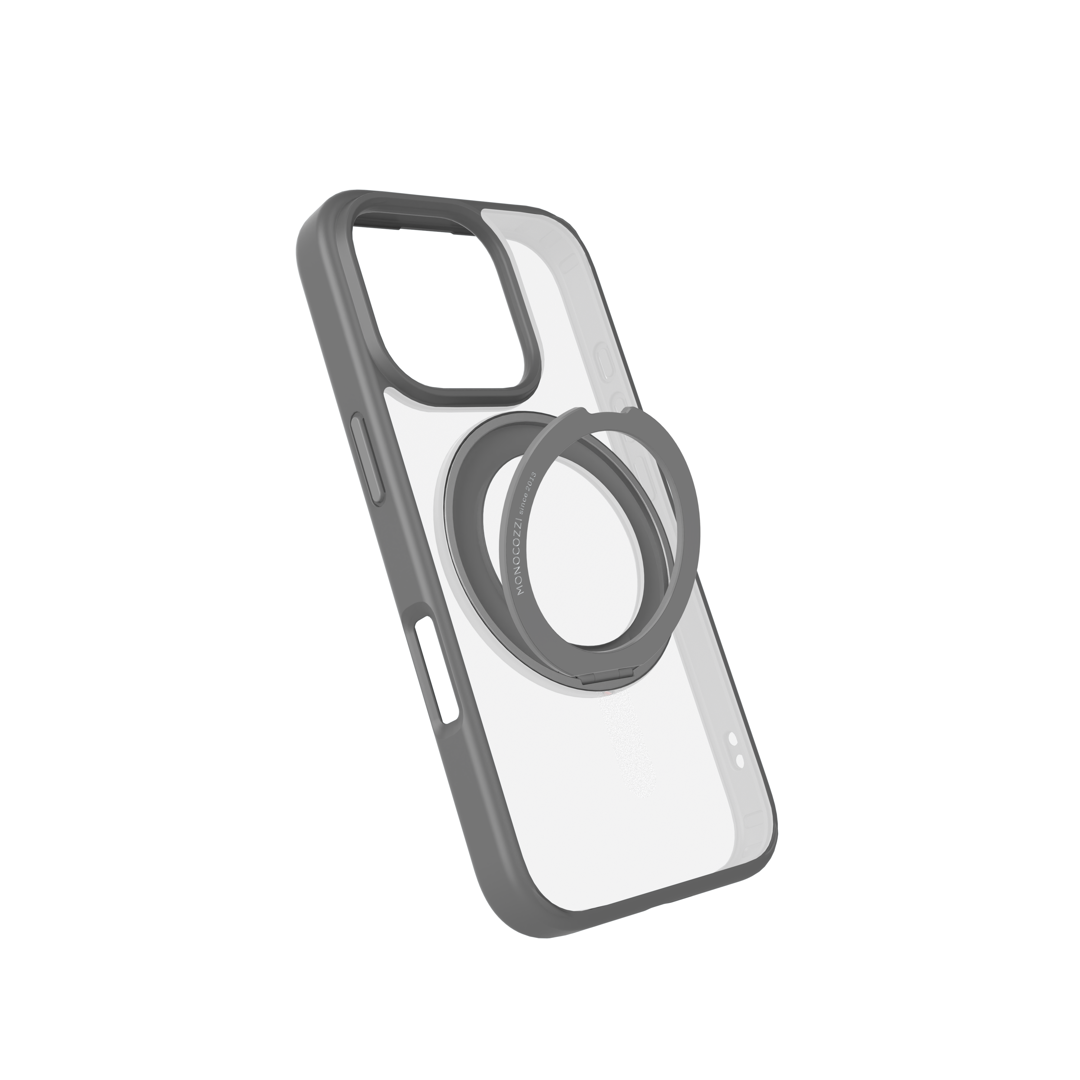 for iPhone 16 Pro Max|SafeProtect | Magnetic Charging Compatible 10 ft Drop Proof Hybrid Case w/ rotatable ring - Grey