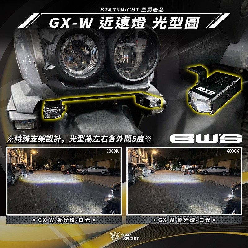 【星爵】GX W 外掛霧燈 LED 探照燈 外掛式霧燈 魚眼霧燈 前叉 大燈 GXW GXII GXIIPLUS