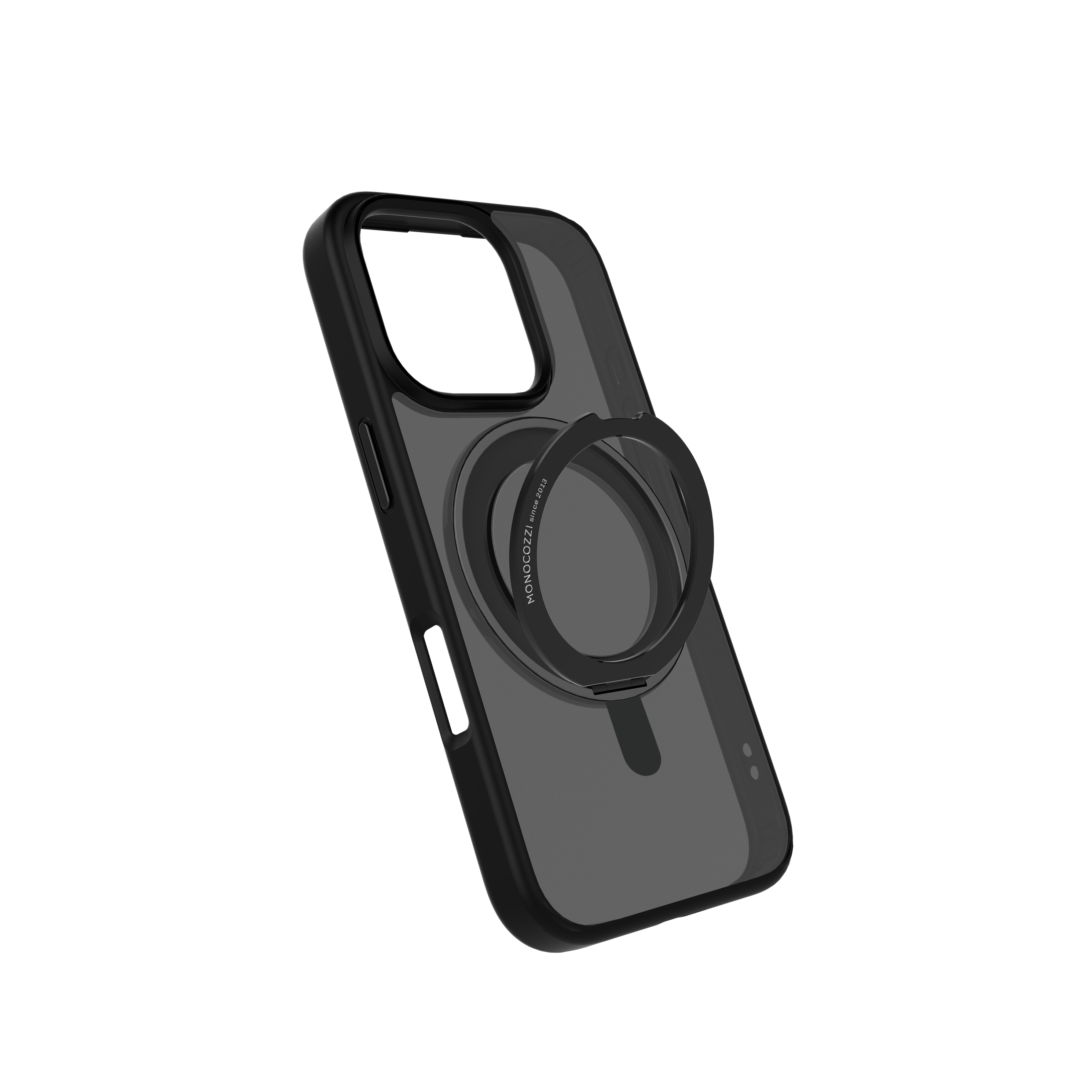 for iPhone 16 Pro Max|SafeProtect | Magnetic Charging Compatible 10 ft Drop Proof Hybrid Case w/ rotatable ring - Black