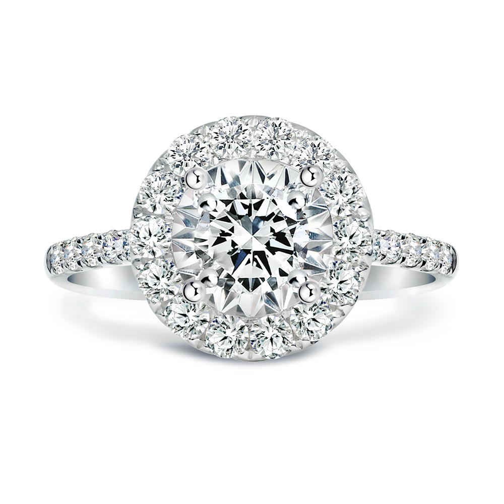 30分滿鑽圍繞鑽石戒指