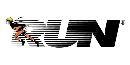 Cospa 0707 NARUTO-ﾅﾙﾄ- 疾風伝 ﾅﾙﾄRUN Tｼｬﾂ/WHITE