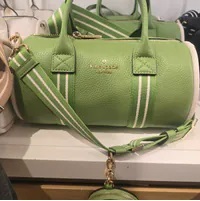[S] KATE SPADE KF532 ROSIE GRAND SLAM SMALL DUFFLE,TURTLE GREEN, 196021438165 (SKS1189)