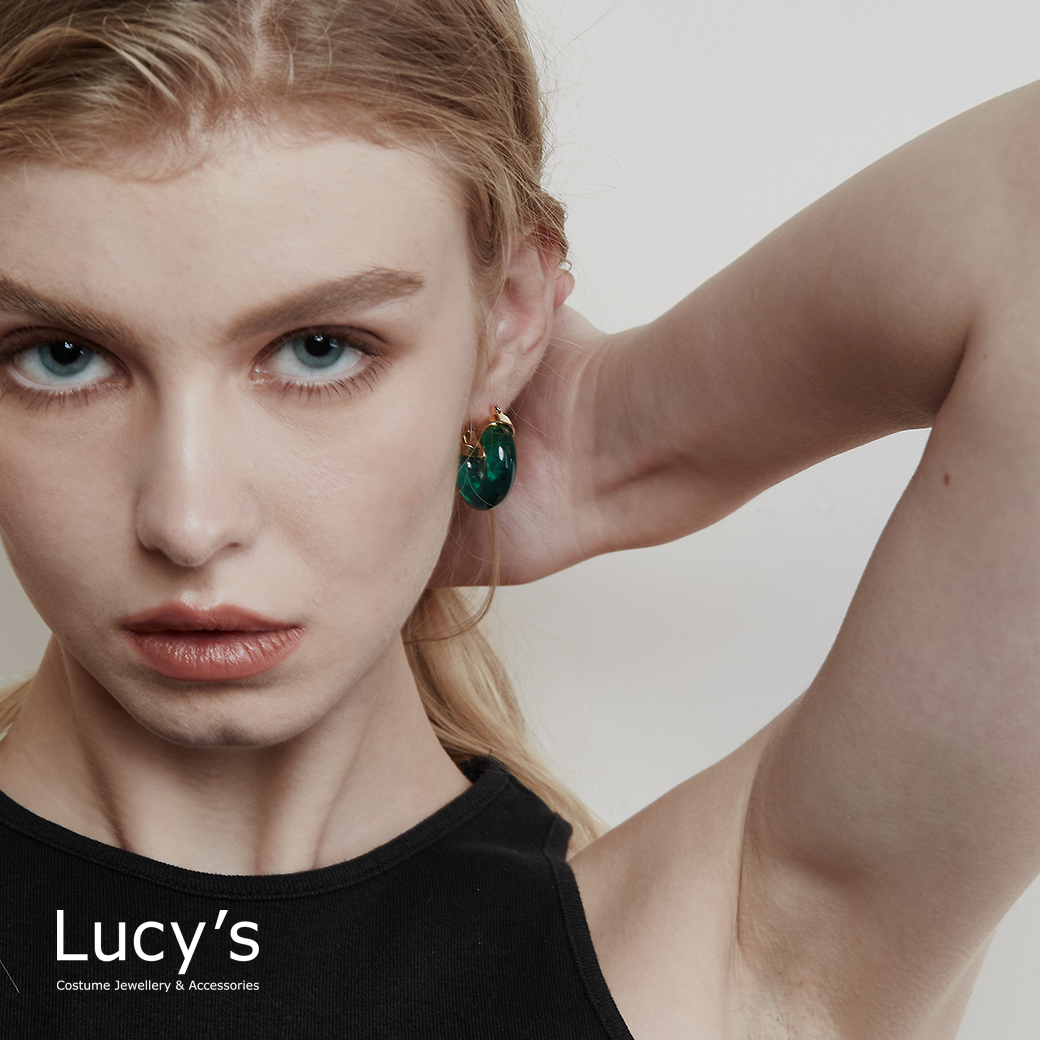 Lucy's X RO HUANG．耳環 (四色) (118979/118980/118981/118982)