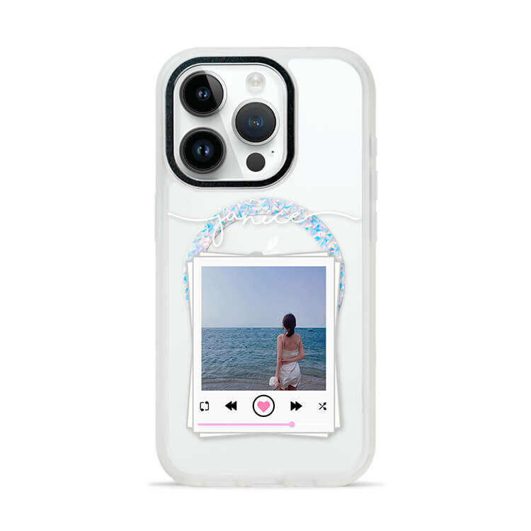 妳的美照 膚感閃透殼 (MagSafe磁吸) (訂製名字) iPhone防摔手機殼