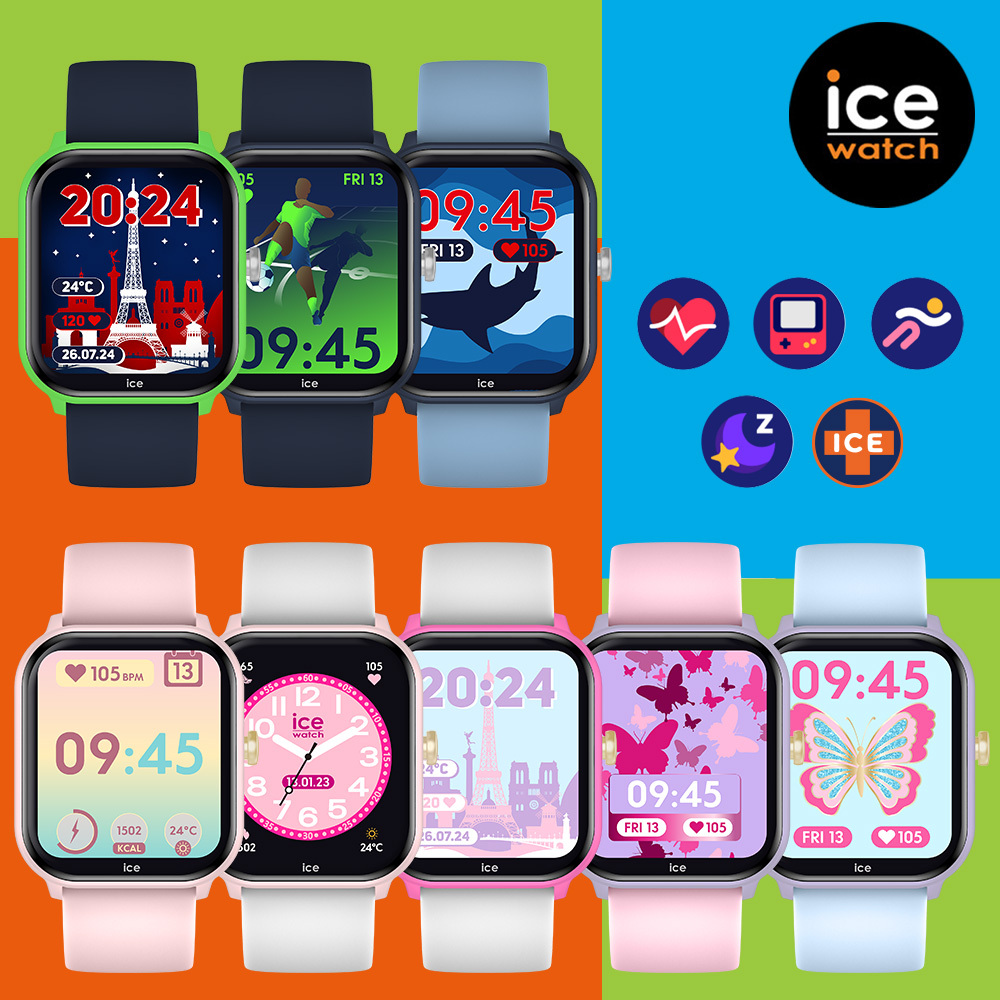 【Ice-Watch】Smart Watch 022790 多功能 兒童矽膠智能錶junior 2.0(睡眠血氧心律血壓運動)