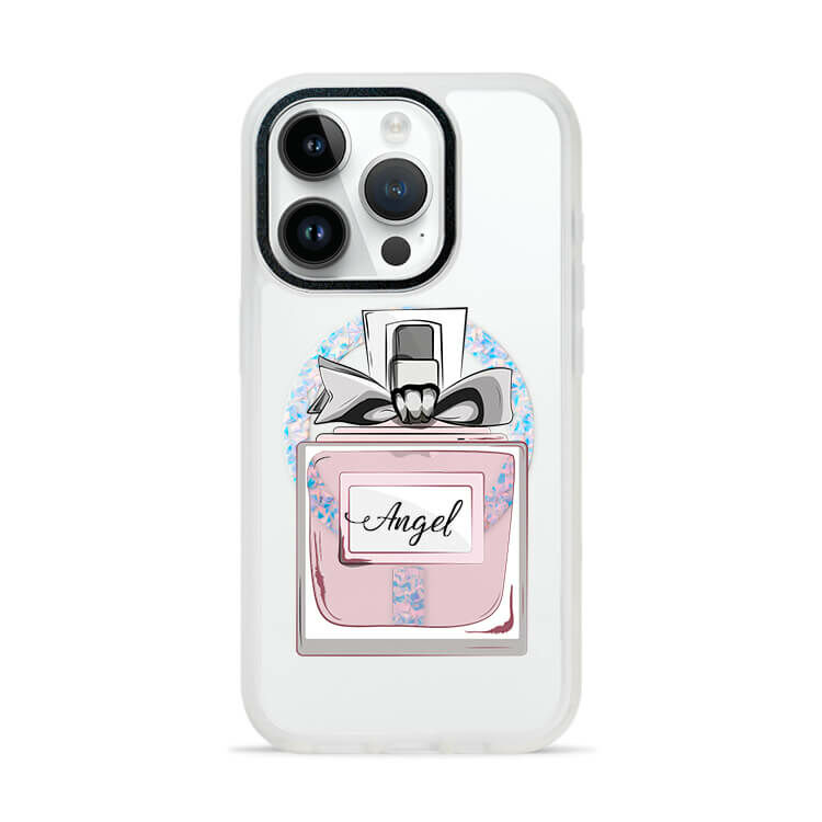 淡粉香水 膚感閃透殼 (MagSafe磁吸) (訂製名字) iPhone防摔手機殼