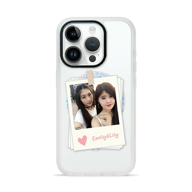 閨蜜合照 膚感閃透殼 (MagSafe磁吸) (訂製名字) iPhone防摔手機殼