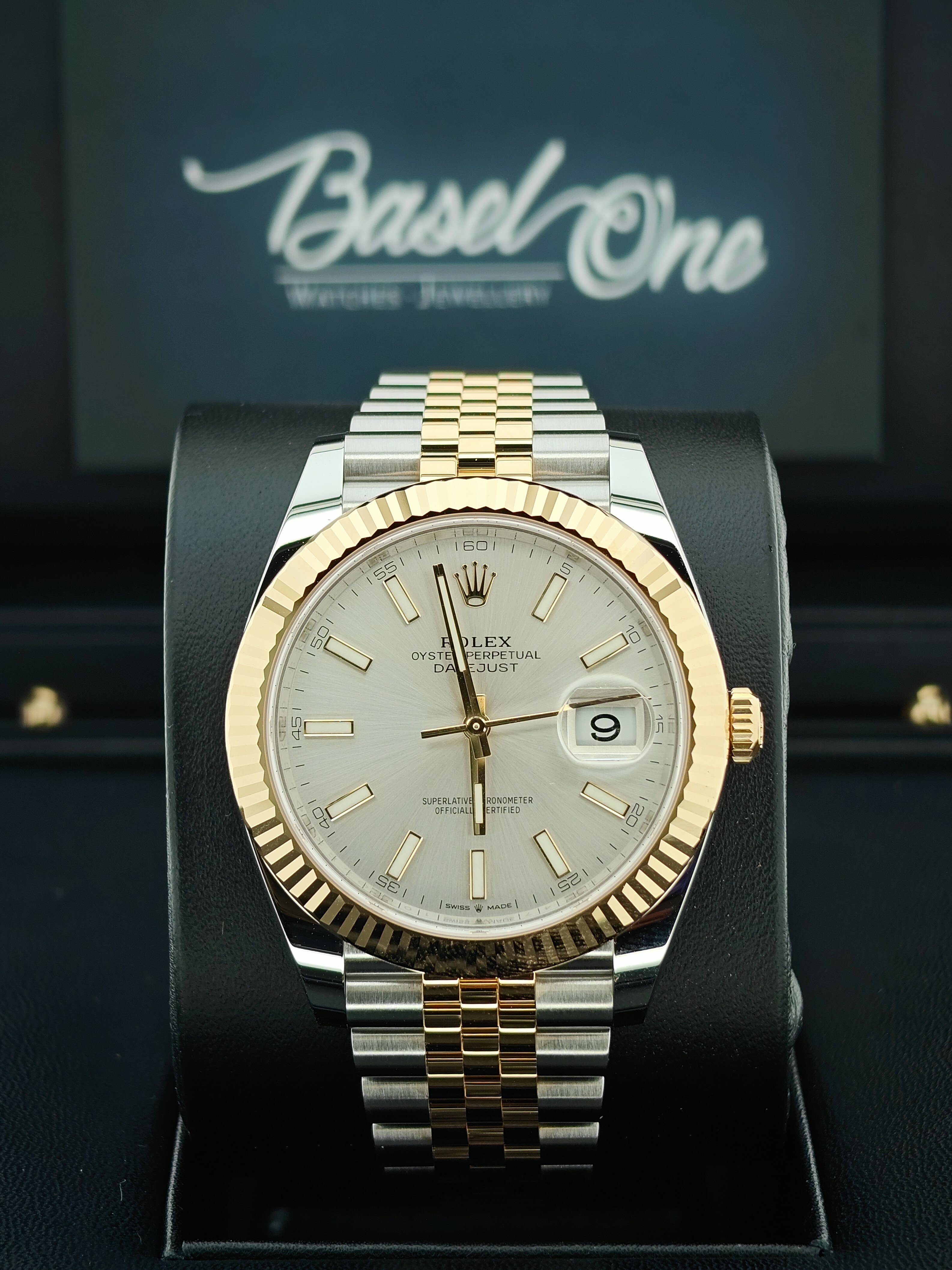 BRAND NEW ROLEX 126333 SILVER DIAL GOLD STEEL DATEJUST 41 JUBILEE STRAP