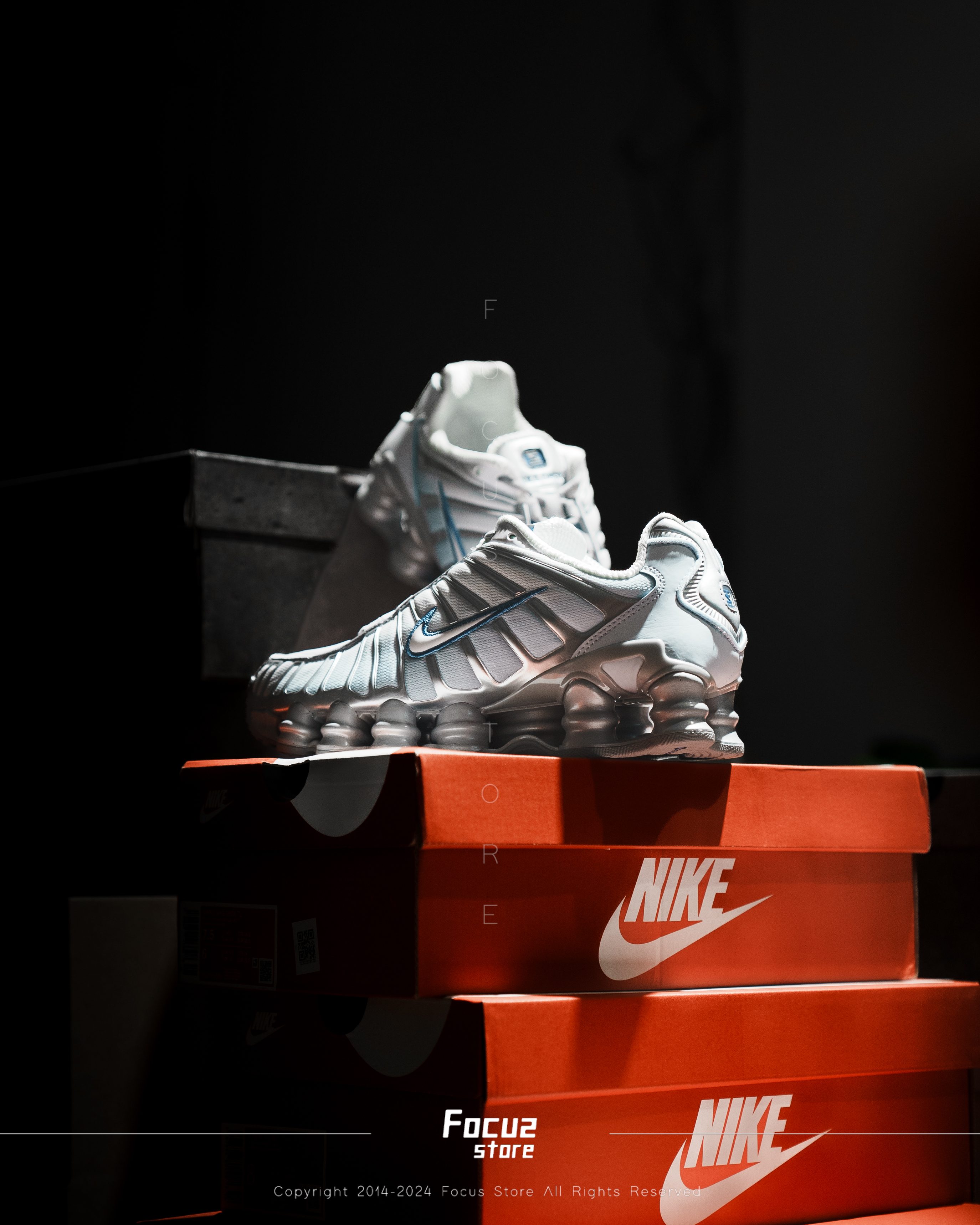 【Focus Store】預購 Nike Shox TL Wmns "Metallic Platinum Blue Tint" 銀色 藍勾 FQ2775-001