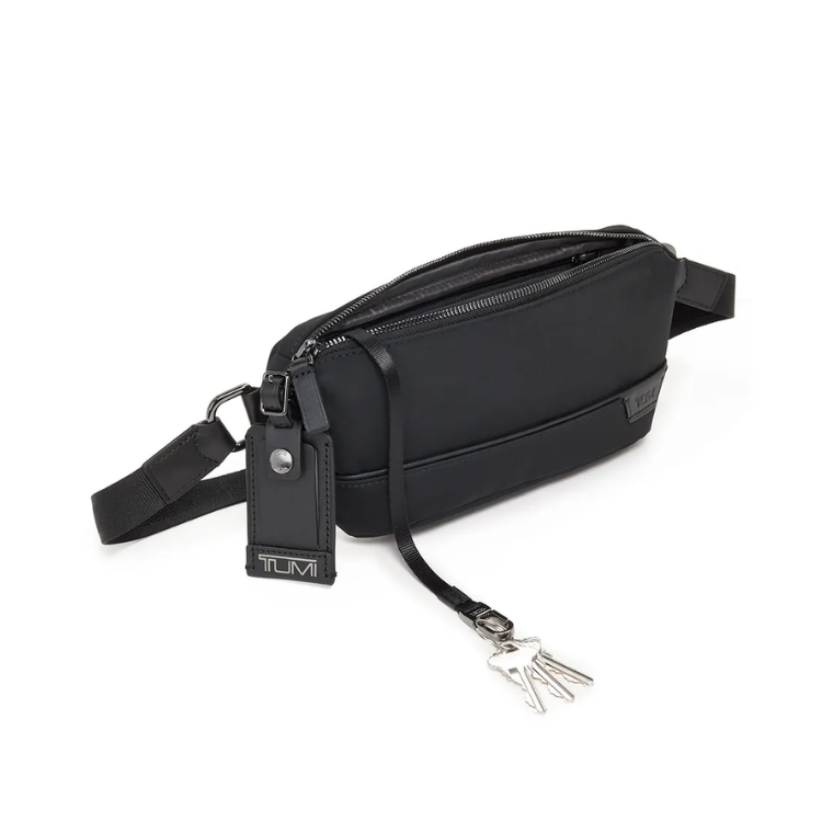 TUMI Harrison DAVEN 黑色腰包｜輕便實用，腰掛斜背兩用