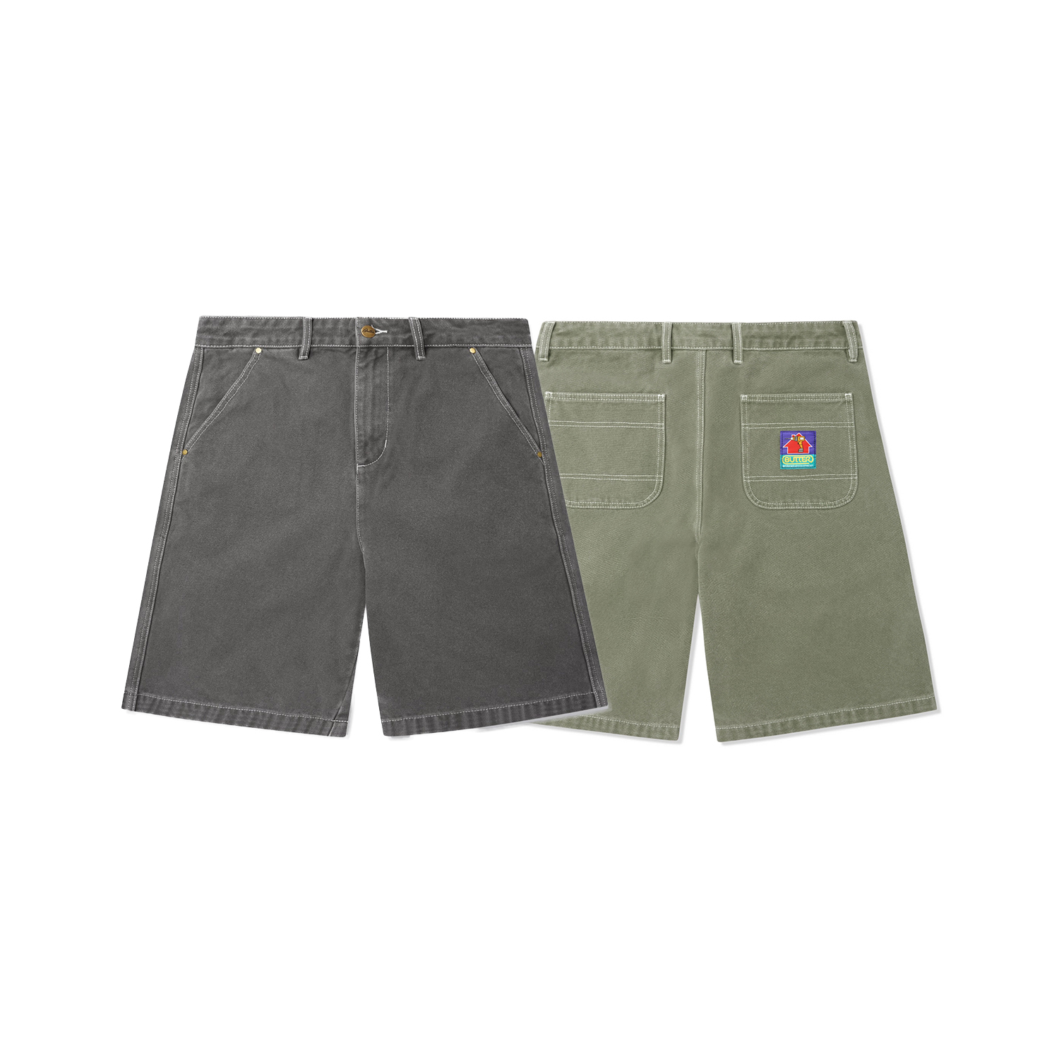 【車庫服飾】BUTTER GOODS Work Shorts / 石洗工作牛仔短褲
