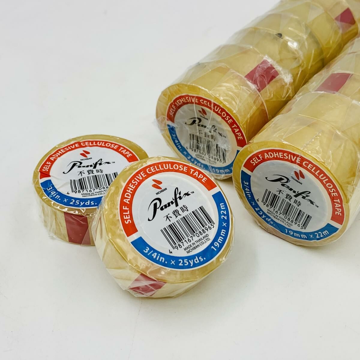 不費時 - Panfix® 透明膠紙, 3/4"(19mm) x 25碼 x 2卷裝《細卷裝》