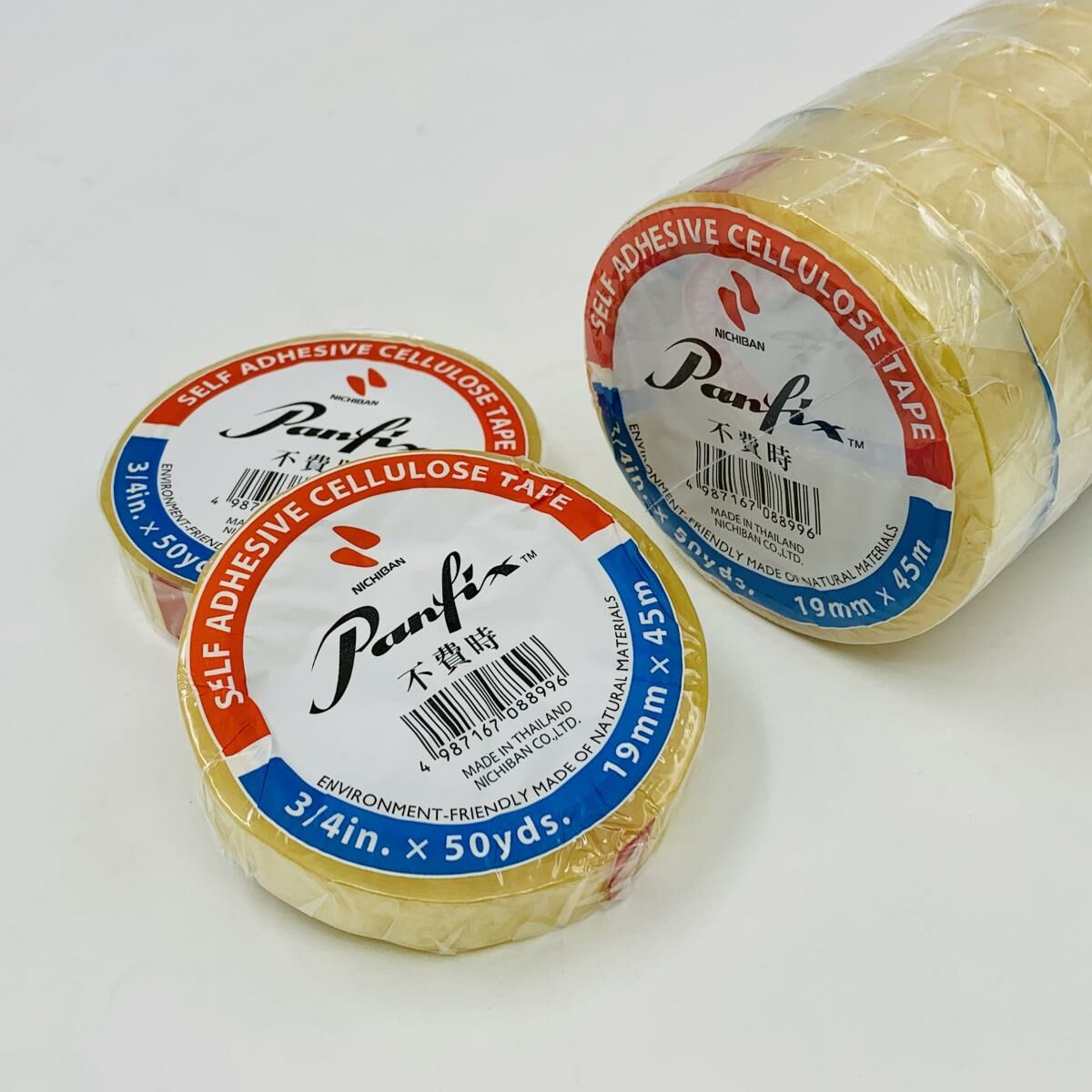 不費時 - Panfix® 透明膠紙, 3/4"(19mm) x 50碼 x 1卷《大卷裝》