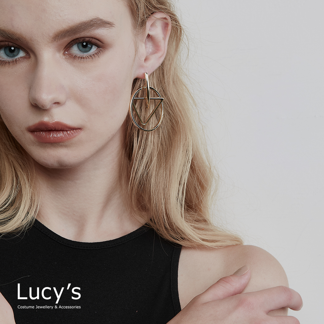 Lucy's X RO HUANG．耳環 (二色) (118992/118993)