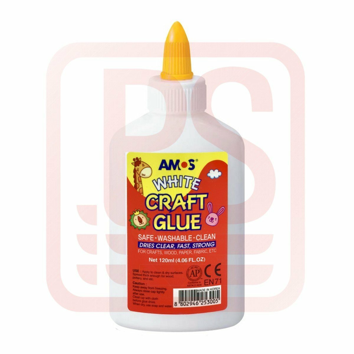 AMOS - 韓國 AMOS 白膠漿 120毫升 #WCG120《香港行貨》- 1 支