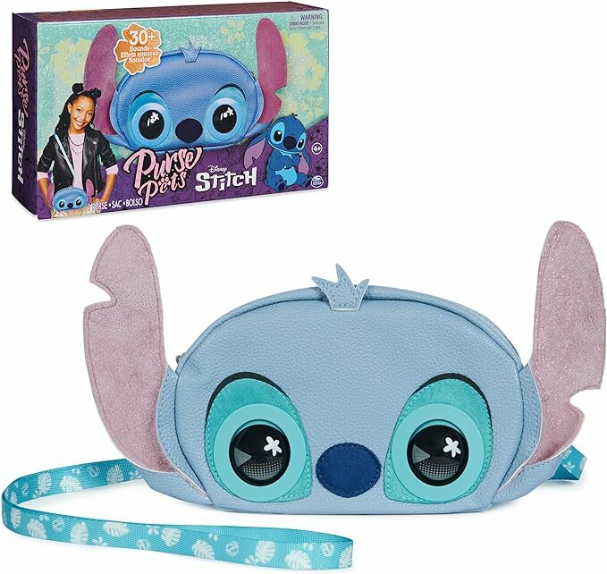 DISNEY PURSE PETS  STITCH互動式眨眼發聲斜挎包