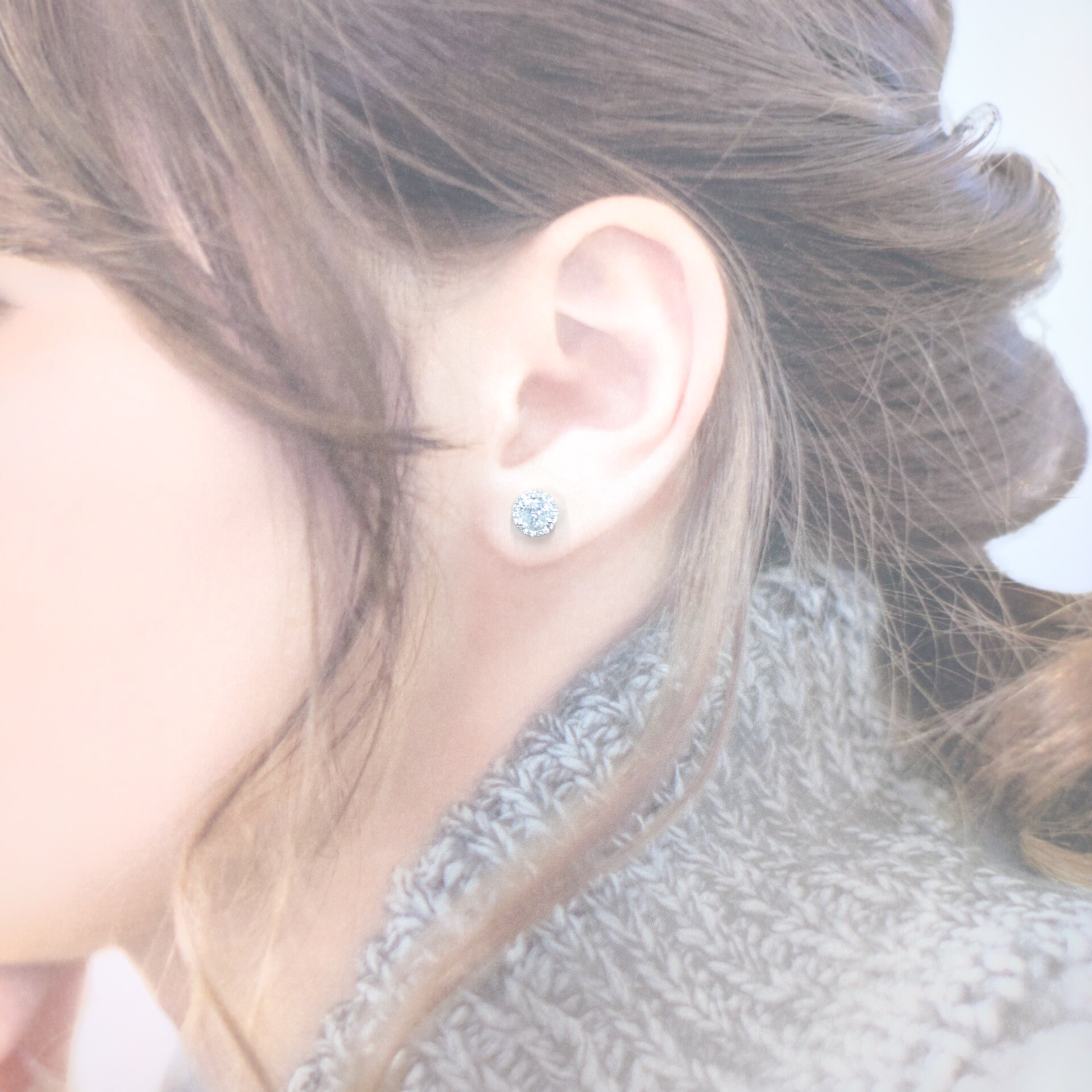 18K White Gold 0.78ct Diamond Earrings