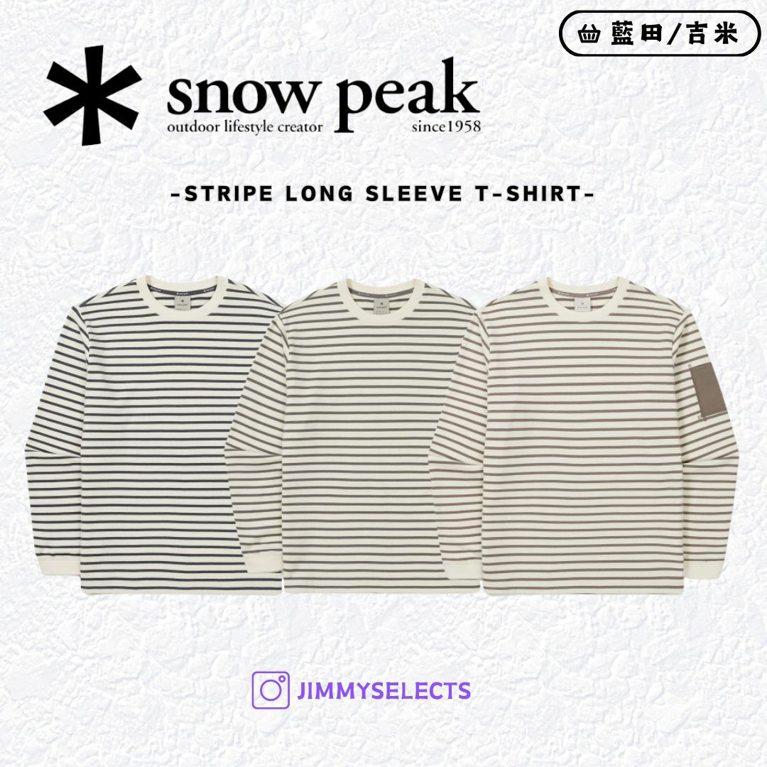 【代購】Snow Peak 雪諾必克 Stripe Long Sleeve 條紋 長袖 S24FMFTL12