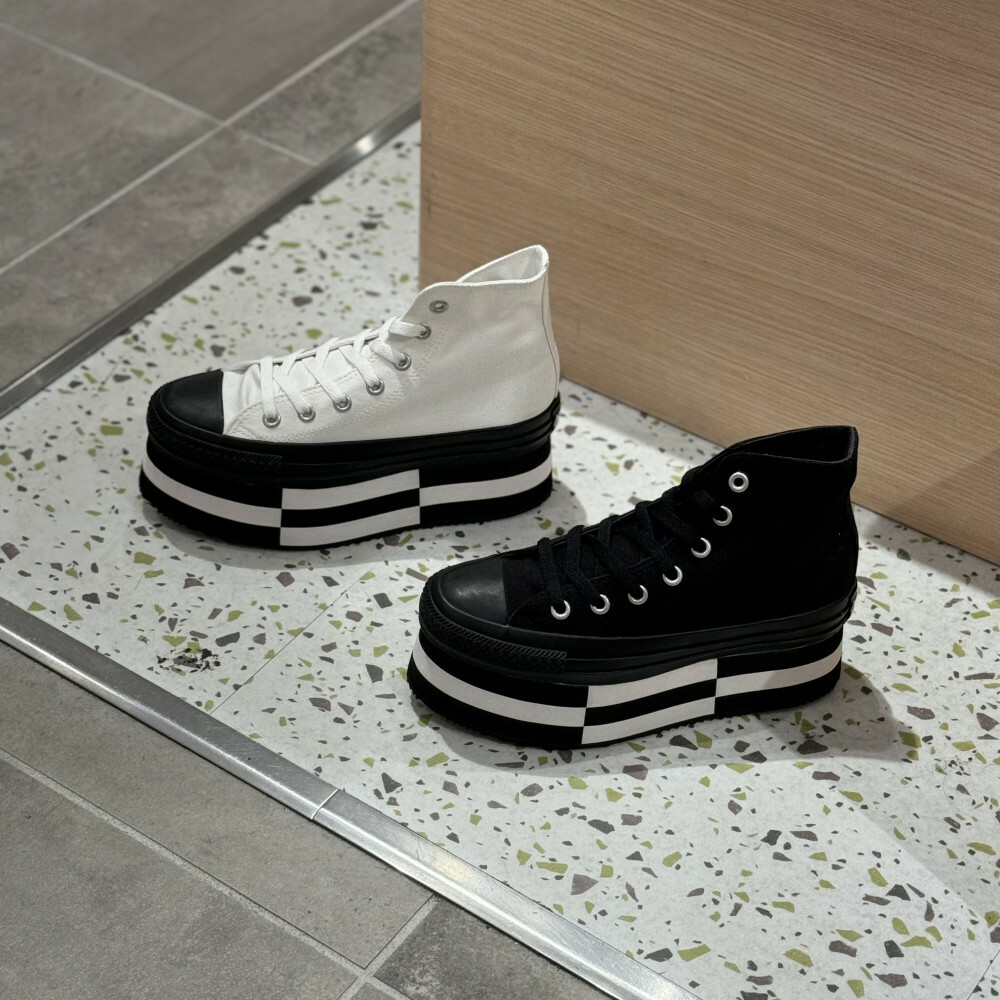 Converse All Star Chunkyblock Hi 日本限定 棋盤格 增高 加厚 厚底 帆布鞋 31312750 31312751