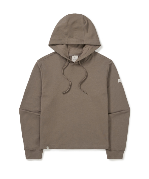 【代購】Snow Peak 雪諾必克  女 Basic Semi Crop 大地色 帽T 長袖 S24FWFHD11