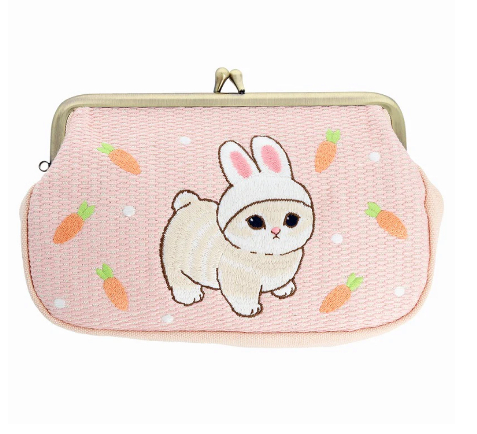 日本限定 mofusand 貓福珊迪 榻榻米刺繡袋