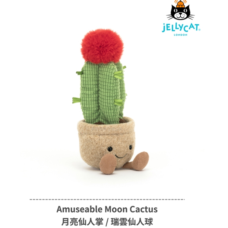【樂森藥局】英國 Jellycat 月亮仙人掌/瑞雲仙人球 Amuseable Moon Cactus 21公分