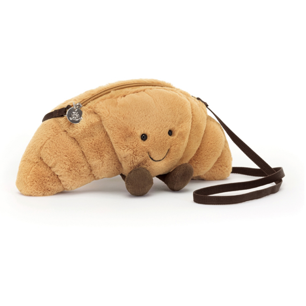 【樂森藥局】英國 Jellycat  Amuseables Croissant Bag 趣味可頌斜背包15公分