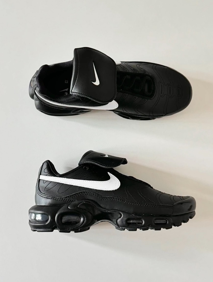 Nike Air Max Plus Tiempo Wmns "Black" 黑色 皮革 翻蓋 HF0074001
