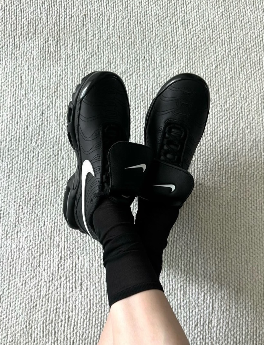 Nike Air Max Plus Tiempo Wmns "Black" 黑色 皮革 翻蓋 HF0074001