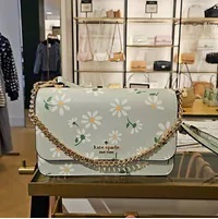 [S] KATE SPADE KG689 MADISON SCATTERED DAISI SMALL FLAP XBODY,CRYSTAL BL, 196021462252 (SKS1207)