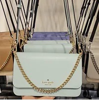 [S] KATE SPADE KC430 MADISON FLAP CROSSBODY SAFFIANO LEATHER,BLUE GLOW, 196021500817 (SKS1210)