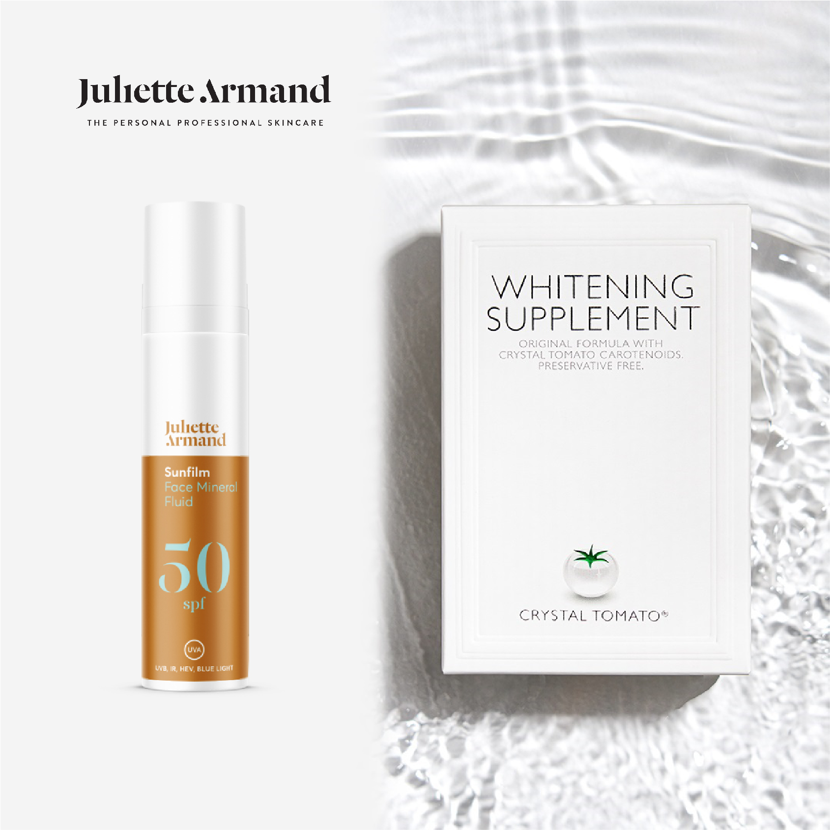 CRYSTAL TOMATO新加坡水晶番茄3盒 & JA 奈米光屏防曬乳SPF50 40ML