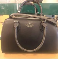 [S] KATE SPADE KI830 MADISON LARGE DUFFLE CROSSBODY SAFFIANO LEATHER,BLACK, 196021502330 (SKS1218)