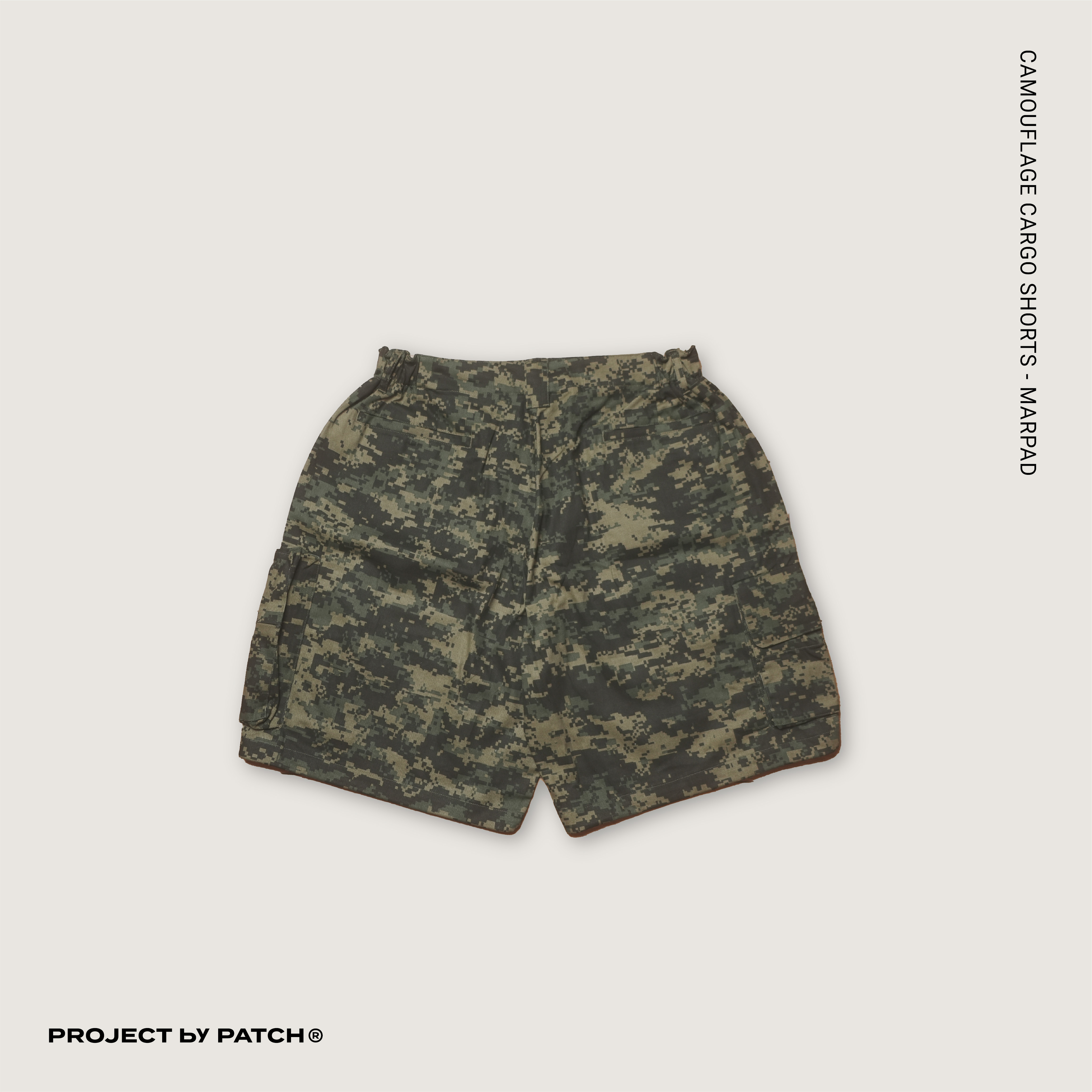 P.B.P -  CAMOUFLAGE CARGO SHORTS  - MARPAD