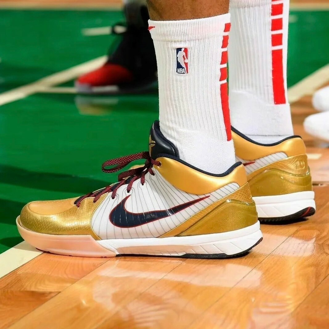 Nike Kobe 4 Protro Gold Medal 美國隊 金牌色 奧運 白金色 曼巴 實戰籃球鞋 FQ3544-100