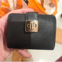 [S] KATE SPADE KF535 PHOEBE REFINED GRAIN LEATHER SMALL CARD HOLDER,BLACK, 196021443770 (SKS1234)