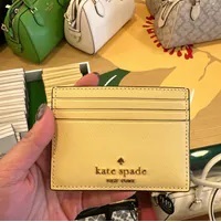[S] KATE SPADE KC582 MADISON SMALL SLIM CARD HOLDER,BUTTER, 196021466298 (SKS1235)