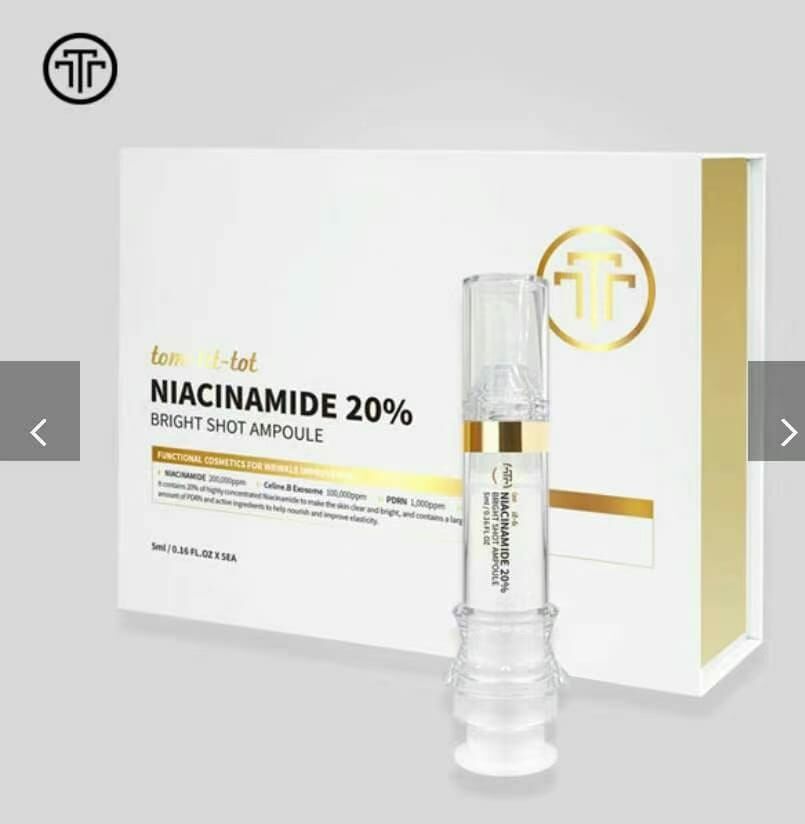 韓國院線產品 tom-tit-tot 20% 烟酰胺美白安瓶套盒