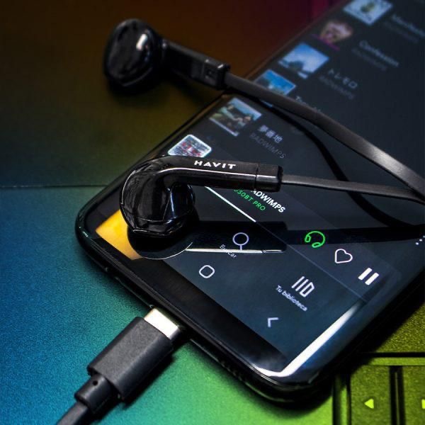 Havit E336C半入耳式線控TypeC耳機