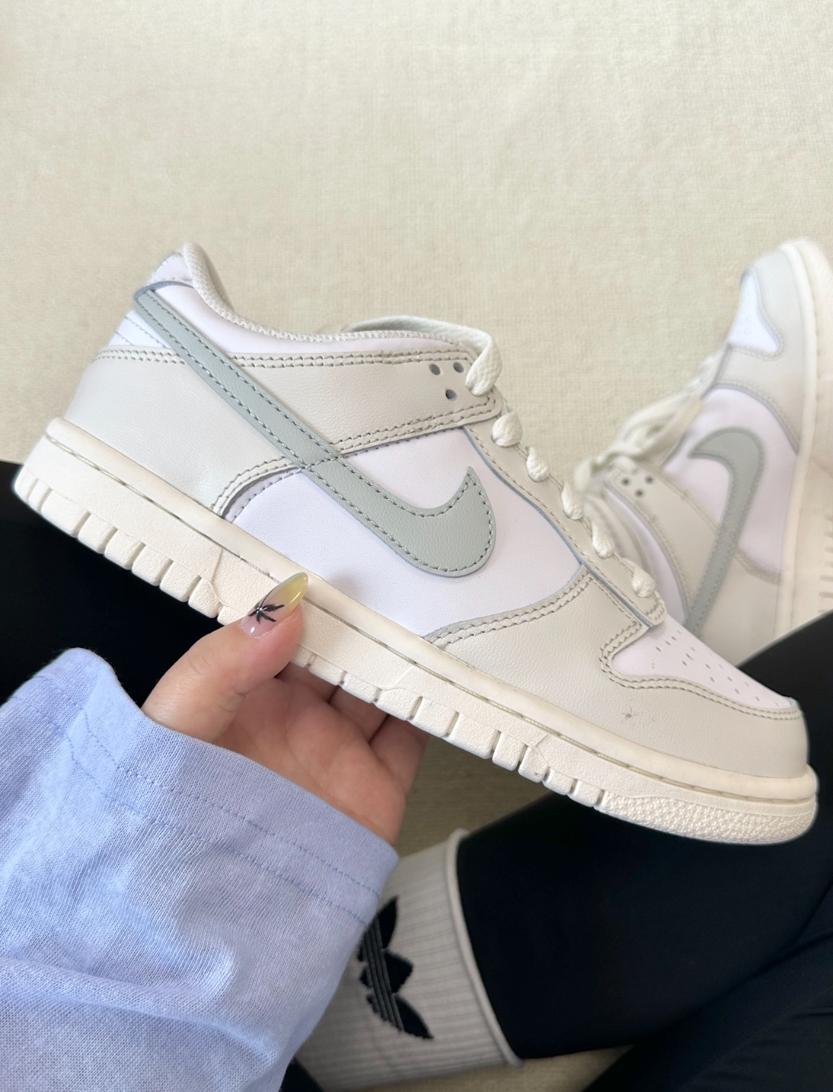 Nike Dunk Low GS 奶油糖霜 灰白色 皮革 大童款 FB9109-109/預購