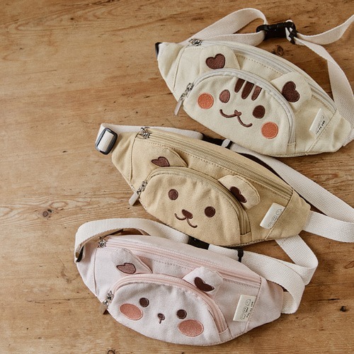DTD卡通萌耳系列-寶寶出遊胸包