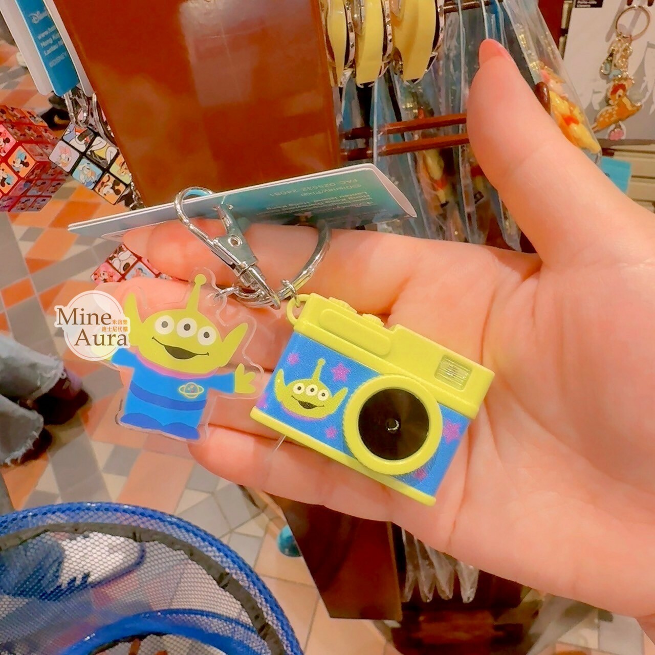 三眼怪 Alien 相機造型 快門閃光設計 鑰匙圈 吊飾 玩具總動員 Toy Story -香港迪士尼樂園