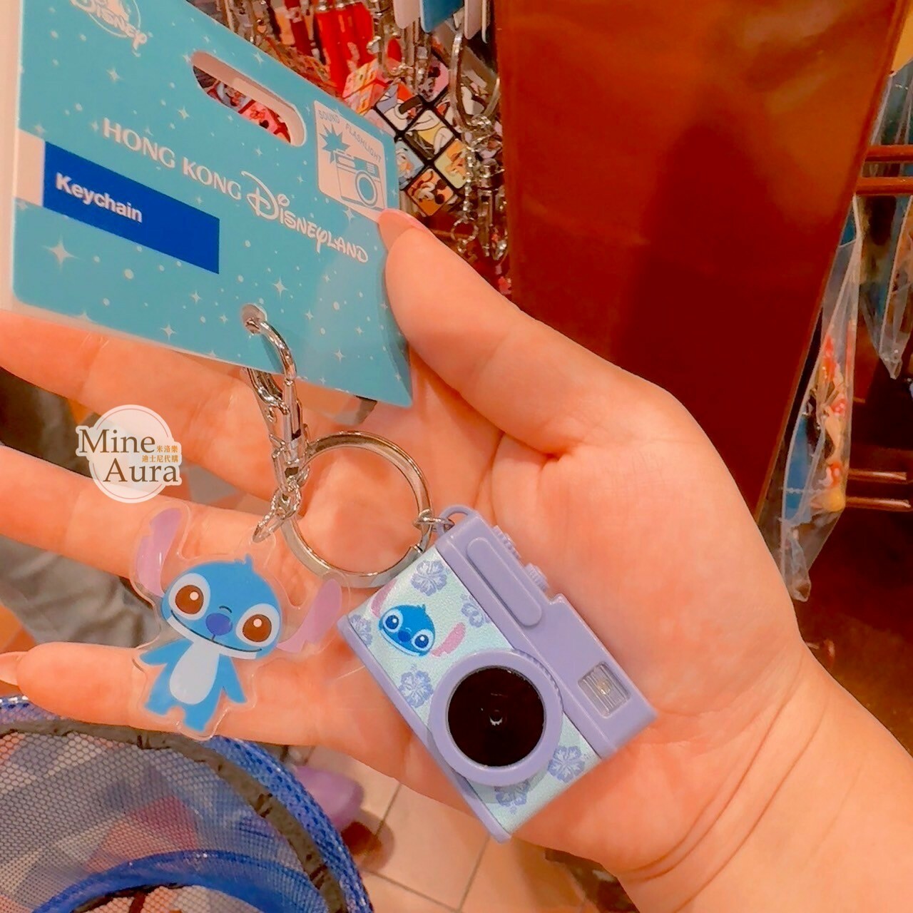 史迪奇 Stitch 相機造型 快門閃光設計 鑰匙圈 吊飾 星際寶貝 Lilo & Stitch -香港迪士尼樂園