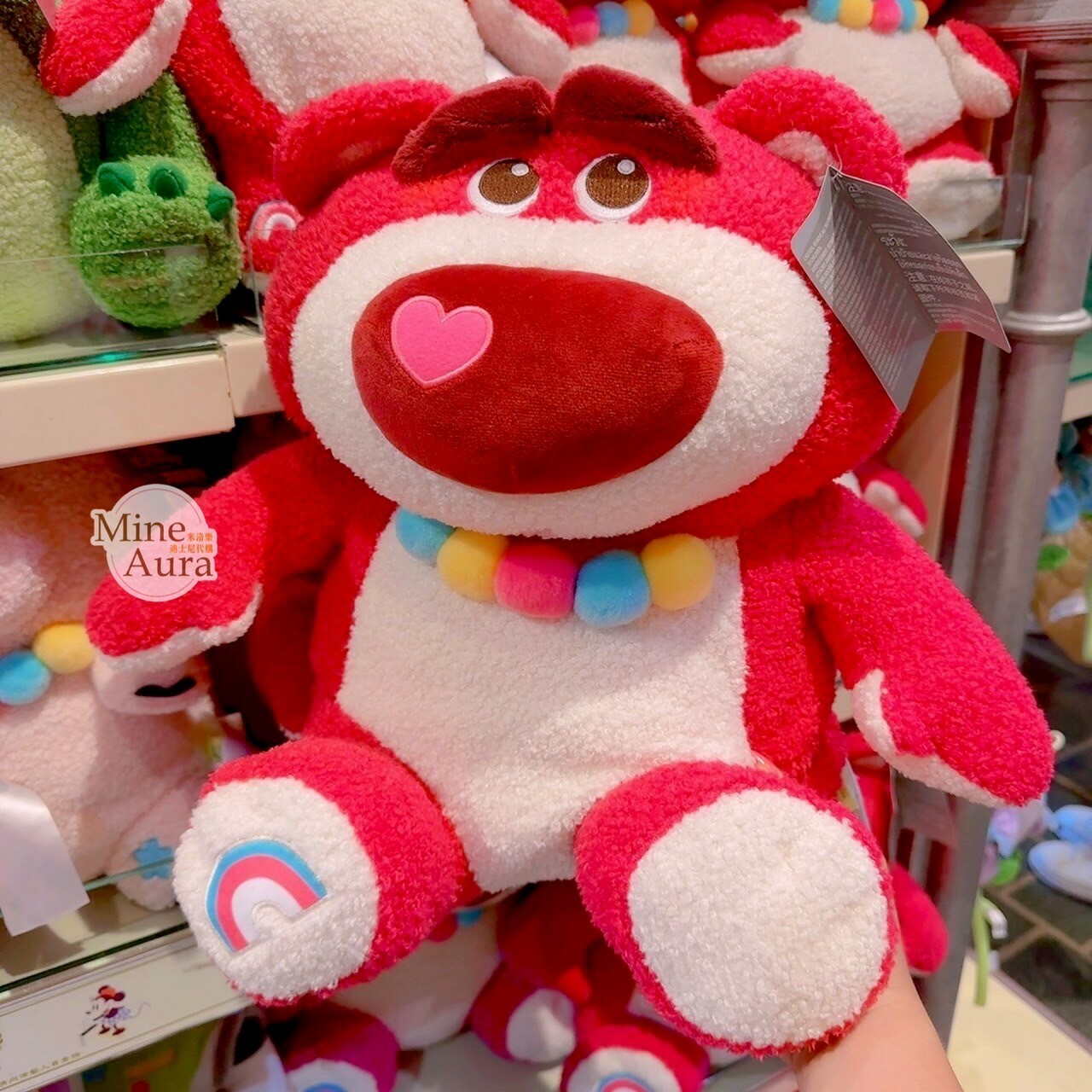 皮克斯 Pixar 玩心大發 系列 熊抱哥 Lotso L號 坐姿 娃娃 玩偶 玩具總動員 Toy Story  -香港迪士尼樂園