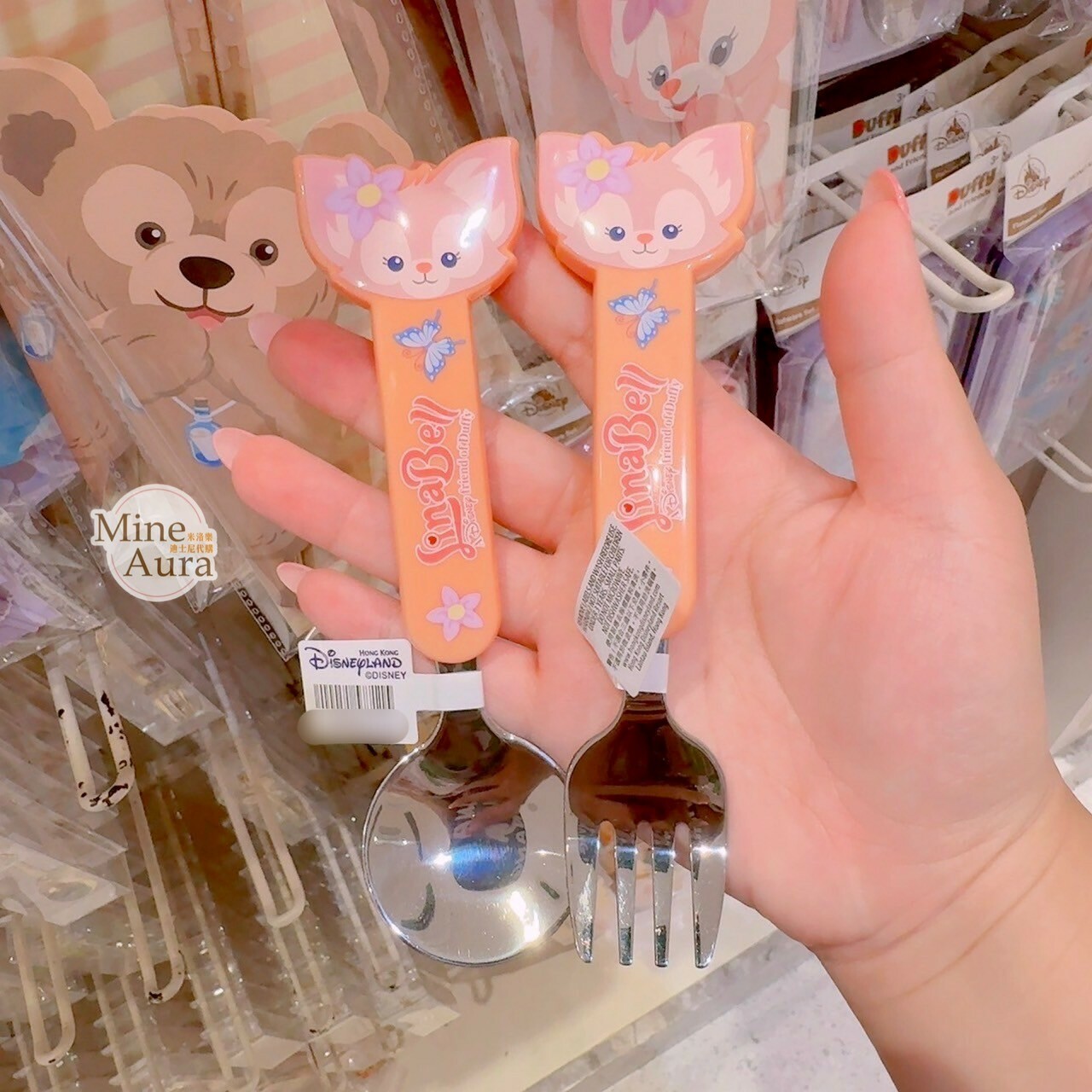 玲娜貝兒 Lina bell 兒童 餐具 造型碗/叉子/湯匙 -香港迪士尼樂園