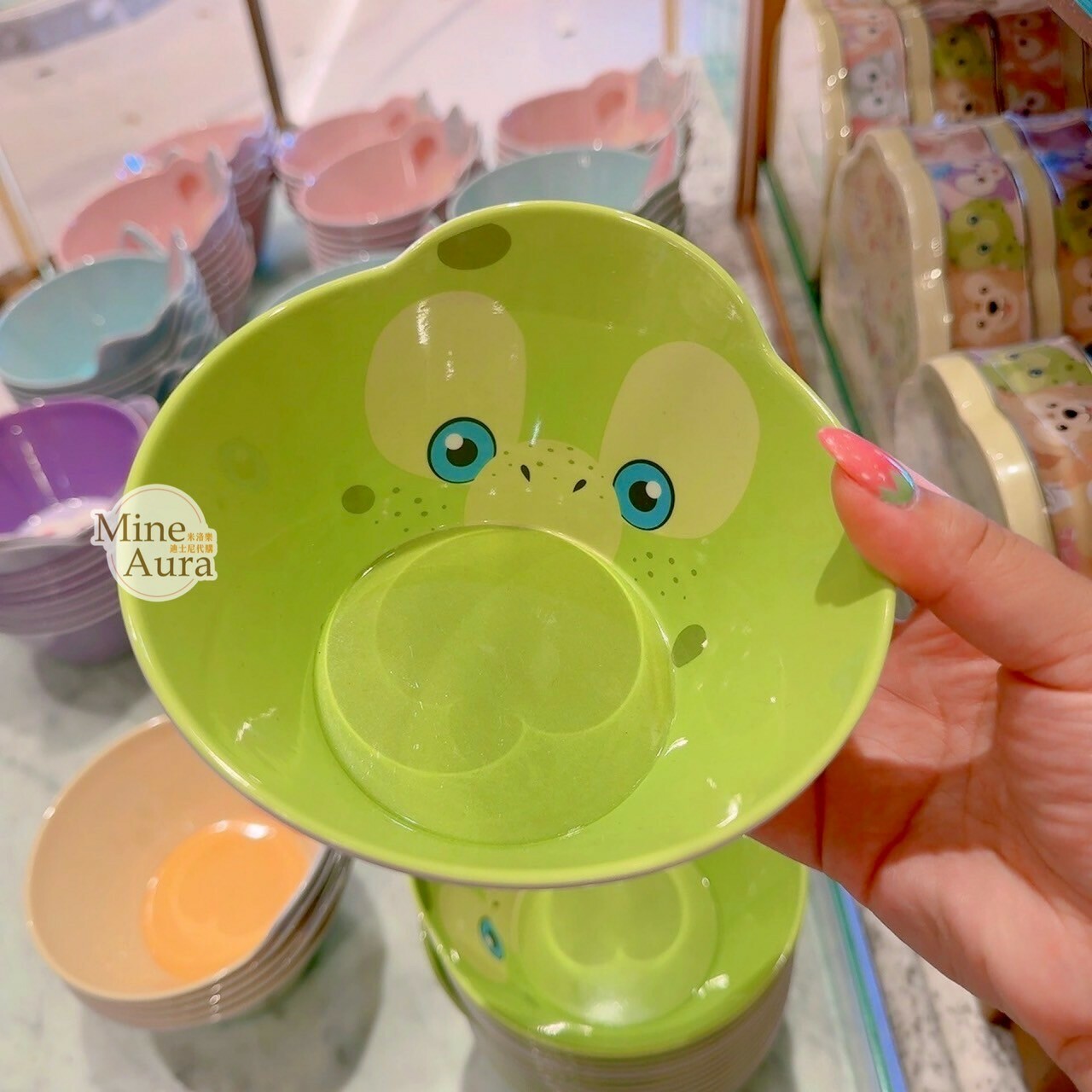奧樂米拉 海龜 OluMel 兒童 餐具 造型碗/叉子/湯匙 -香港迪士尼樂園