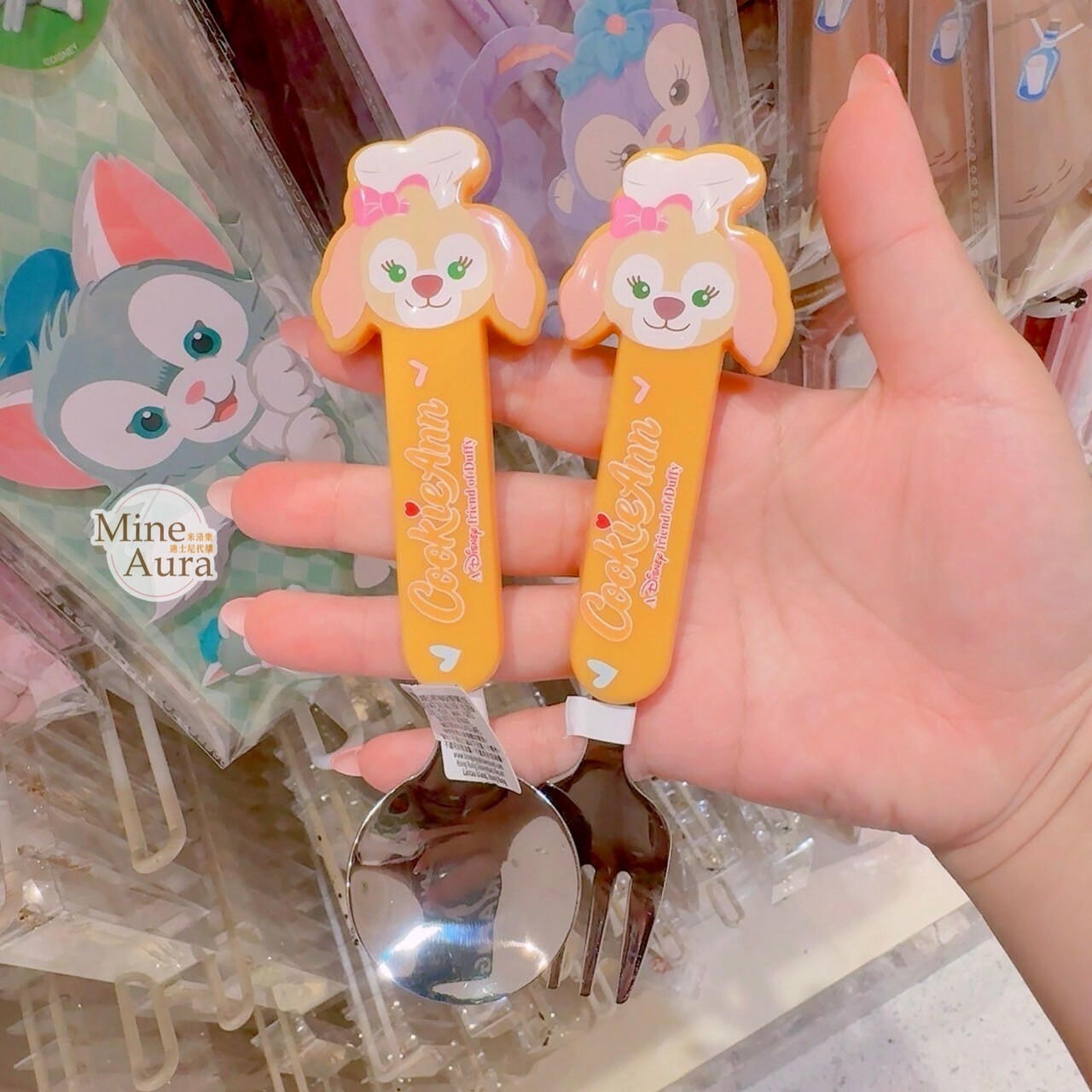 可琦安 餅乾 CookieAnn 兒童 餐具 造型碗/叉子/湯匙 -香港迪士尼樂園
