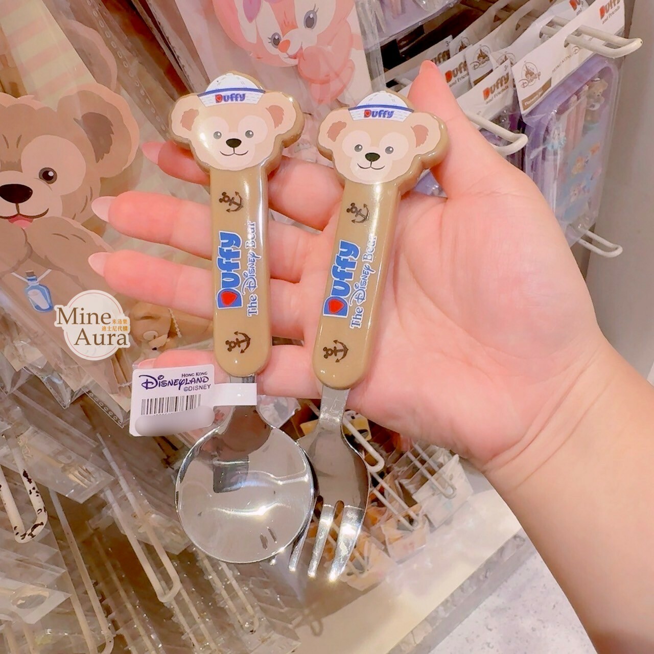 (現貨) 達菲 Duffy 兒童 餐具 造型碗/叉子/湯匙 -香港迪士尼樂園