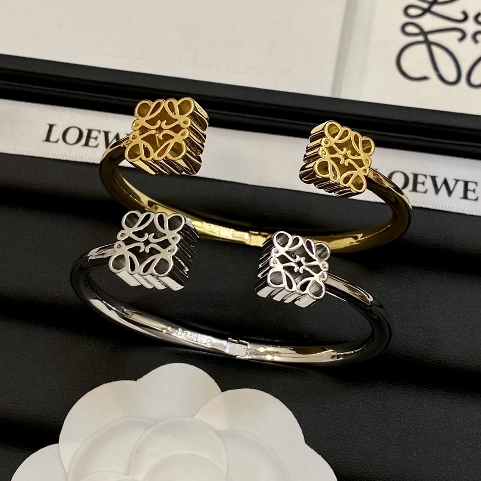 Lo絕美經典花紋 雙花高奢重磅定製開口手鐲