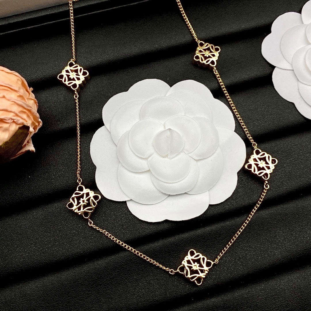 Lo絕美經典花紋五花  OT扣定製長項鍊